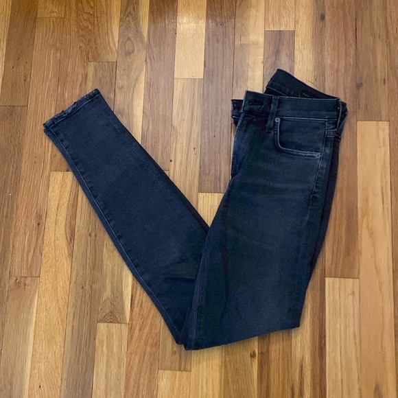 Citizens of Humanity Black Rocket Mid Rise Skinny Jeans Size 25